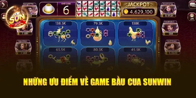 Bầu Cua – Hướng Dẫn Chơi Thắng Tại Sunwin Mùa Lễ Hội 2025 1 Những ưu điểm về game Bầu Cua SUNWIN